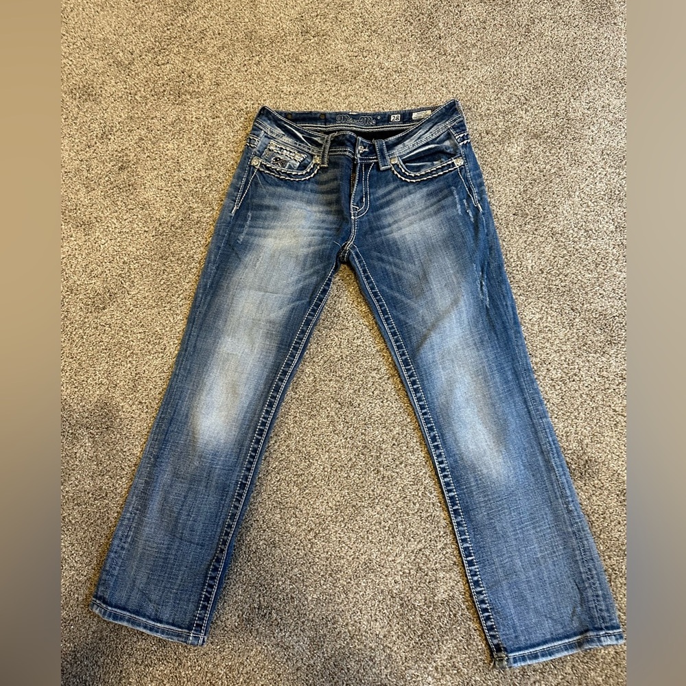 Women’s MissMe Cuffed Capri Size 28
